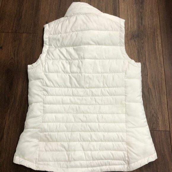Columbia Omni Shield Advanced Repellency Breast Cancer Women M Puffer Vest White - Picture 5 of 9
